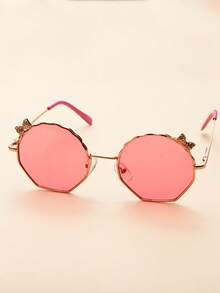 儿童金属亚克力时尚眼镜一副，适合派对、海滩、夏威夷、返校季等场合。 - 彩色 - 查看 5