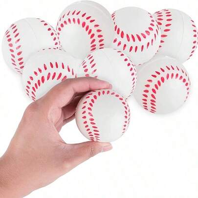 5pcs/10pcs/20pcs/30pcs Round 4cm PU Foam Solid Baseball Stress Relief Ball