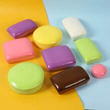 1个长蛋糕造型挤压玩具 - 柔软Q弹玩具 - 解压玩具 - 史迪奇玩具 - 旅行玩具 - 课堂解压玩具 - 迷你洗澡玩具 - 圣诞文具减压球，生日礼物，完美礼物，礼品，玩具，游戏，复活节礼物，圣诞节礼物，万圣节礼物，平安夜礼物 - 彩色 - 查看 3