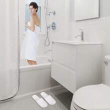 一次性客用拖鞋，白色闭趾SPA旅行居家拖鞋，散装 - 女款拖鞋 - 查看 8