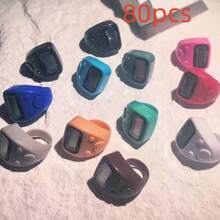 1pc Resettable 5-Digit LCD Electronic Finger Counter With Digital Display, Suitable For Sports, Training, Muslim Prayer Beads, And Tasbih Bracelet Ring Counter, Electronic Manual Button Counter, Compact Portable Finger Ring Counter, Thumb Tally Counter For Learning, Exercise, And Other Counting Activities - Multicolor - View 25