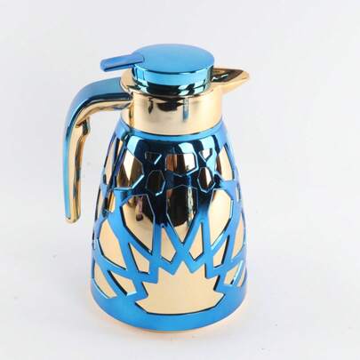 1000ml Coffee For Hot Drinks, Pink Glass Liner Carafe Hot -12Hours Water Bottle, Double Walled Thermoflask Coffee Pot For Hot Coffee Juice Tea