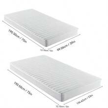 6 Inch Full, Twin Size Hybrid Mattresses In A Box | Medium Firm Feel Memory Foam And Individual Pocket Springs | Fiberglass Free Bed Mattress | Breathable | Upgrade - 白色 - 查看 6