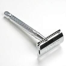 Double Edge Razor ３ピース 両刃カミソリ 替刃５枚付き 剃刀 髭剃り 顔そり メンズ - スタイル - チェックする 3