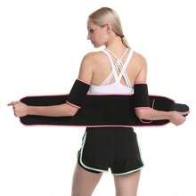 Waist Trainer Belt, Waist Trimmer For Men & Women, Sweat Enhancing Fitness Belt, Waist Cincher - Black - View 3