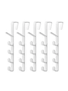 Acrylic Stone Pattern Wall Hooks Damage-Free Adhesive Hanging Hooks For Clothes Bags Hats Coats Towels In Dorm Closet Bathroom Bedroom Kitchen, No Drilling Required Self-Adhesive Wall Mount Hooks Decorative Geometric Design Home Organization Storage Solution For Apartments Offices - Multicolor - View 15