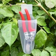 1pc Multi-Functional Transparent Waist Bag With Gardening Scissors Holder - Portable Tool Belt Clip Suitable For Trimming And Harvesting, Plastic Structure, Easy To Wear And Access - One Size Fits All - View 3