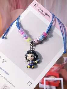 卡通动漫韩流女巫组合手链，时尚DIY串珠手工编织手链 - 彩色 - 查看 9