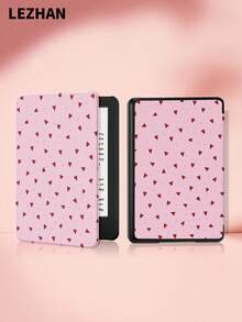 1个粉色爱心波点图案Kindle保护套，适用于Kindle 2024、Kobo、Kindle NK 11/Kindle儿童版/Kindle Paperwhite 5，电子书阅读器保护套，带自动唤醒/睡眠功能，轻巧便捷，完美贴合保护您的阅读设备，浪漫情人节礼物 - 彩色 - 查看 2