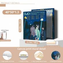 1pc DJO "Back On You" 2025 World Tour Concert Poster Canvas Wall Art, Includes Tour Dates And Retro Design! Canvas Material | Waterproof | Ready To Hang, Suitable For Home, Room, Bedroom, Living Room, Bathroom And Wall Decor. Frame Optional. - Multicolor - View 19