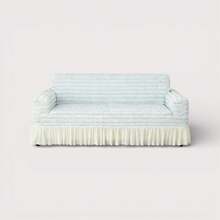 1pc Thick Stretch 360° Sofa Cover, 3D Bubble Design, High-End Protective Slipcover, Machine Washable - Multicolor - View 28