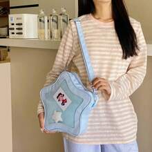 Cute Kawaii Ita Bag Original Anime Five Pointed Star Two-Dimensional Crossbody Street Fashion Ulzzang Shoulder For Girls - 白色 - 查看 5