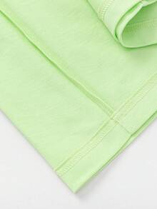 Balabala Boys' Loose Comfortable Top With Space Exploration Graphic - Lemon Green - View 9