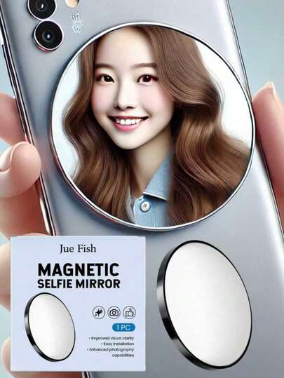 Jue Fish Magnetic Self-Timer Is Convenient For Outdoor Travel. Mobile Phone Camera-Assisted Reflective Convex Mirror.