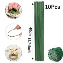 Handmade Floral Stem, Iron Wire Artificial Flower Crafting DIY Stem, Wholesale Green Coated Stem Accessories - 40cm - View 16