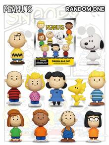 Peanuts 1个官方花生漫画系列盲盒3D立体人偶挂件，包含史努比、查理·布朗、莱纳斯·范·佩尔特、莎莉·布朗、露西·范·佩尔特，可作背包装饰、动漫人物钥匙扣或生日礼物 - 彩色 - 查看 3