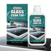 [2026 New]Glass Stove Clean & Polish Kit - Daily Use For Electric Ceramic Stoves, Cleans Heavy Dirt & Burnt Food - A - Xem 1