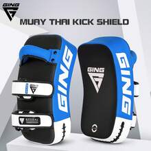 GINGPAI Thick Professional Muay Thai Kick Pad, Curved MMA Punching Target, Boxing Kicking Shield Training Equipment - Multicolor - View 8