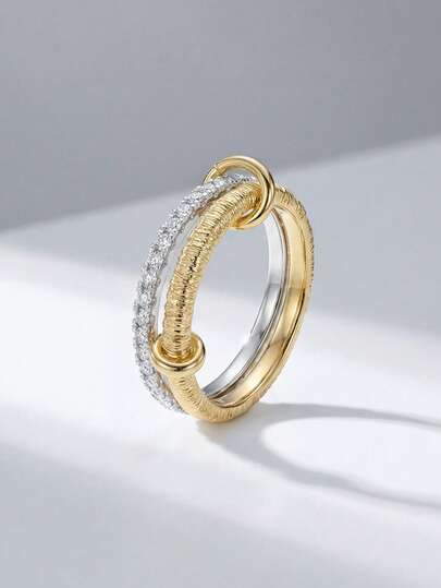 1 pieza Anillo de cruz negra vintage de plata de ley S925 para mujer, anillo de eternidad, joyería fina glamorosa, regalo