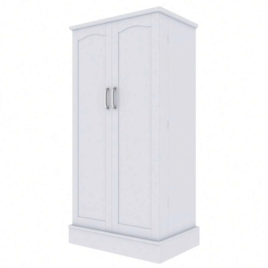 Home 47inch Kitchen Food Storage Cabinet,Farmhouse Kitchen Pantry - White - View 1