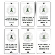 Buddha Wisdom Insight Oracle Cards, Family Party Entertainment Board Game - Black - View 9