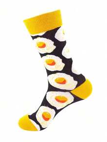 1 Pair/5 Pairs Men's Comfortable Casual Fruit Pattern Mid-Calf Socks - Multicolor - View 15