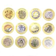 Includes 200 Round Cards, English Language TEA LEAF FORTUNE CARDS, Fortune Telling Prophecy Divination Decks, Diameter 8cm,Women Board Game For Divination & Communication - Red - View 8