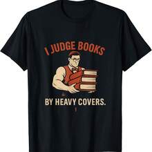 Camiseta de bibliotecario musculoso "I Judge Books" de Heavy Covers - Negro 4 - Ver 1