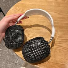 Sequins, Diamond Luxury Rhinestone Earphone Case Compatible With Airpods Max Headphones, Protective Cover Compatible With Apple Over-Ear Headphones, Elegant Design - Black - View 2