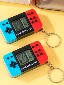 1pc Retro Mini Black And White Game Console Keychain(With Button Battery),Mini Game Console Pendant,Halloween,Christmas Gift,Bag Pendant Toy,Pendant,Birthday Gift Bag Charms Car Accessories Teacher Friend Sister Gift Ideas - Multicolor - View 9