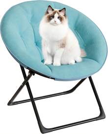 Dragonpad Oversized Soft Plush Saucer Chair With Gold/Black Legs For Bedroom, Living Room, Dorm – Collapsible Accent Lounge Chair With Sturdy Metal Frame - 綠色 - 查看 3
