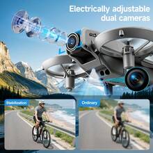 AXNEN 2026 New GT3 Mini Drone Features A High-Definition Dual-Camera, FPV Transmission Remote Control, Long-Endurance Battery, Optical Flow Hover, Infrared Obstacle Avoidance, And Dynamic Lighting. Even Beginners Can Easily Master It. Perfect Gift With A Camera For Holidays Like Christmas. - Multicolor - View 6