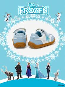 Disney 一双冰雪奇缘主题儿童运动鞋，包含艾莎公主、安娜公主和阿伦黛尔公主图案，适合日常穿着、假日运动和户外活动。舒适防滑透气鞋底。 - 淺藍色 - 查看 3