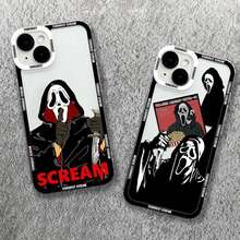 Case Cover Transparent Material TPU Ghostface Horror Scream Art P H ONE XR 11 12 13 14 15 16 PRO MAX 7 14 15 16 PLUS REDMI A1 A2 A3 A5 9A 10C 12C 11A 13C 14C 11 12 LIRE NOTE 8 9 10 11 12 13 14 PRO POCO C55 C65 X3 X4 S21 FE S22 ULTRA S23 ULTRA - Y2 - Xem 3