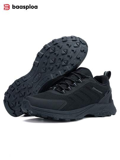 baasploa Zapatos deportivos para hombre, zapatos de senderismo y fitness al aire libre, zapatos para correr por senderos antideslizantes, cómodos y duraderos, zapatos de senderismo y trekking para hombre, zapatos de marca