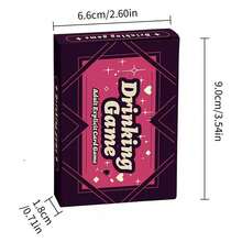 50张/套全新紫色饮酒派对卡牌游戏，多人团队建设桌游，情侣游戏，休闲娱乐派对经典游戏卡牌，情人节、万圣节、圣诞节、感恩节假期理想之选 - 彩色 - 查看 5