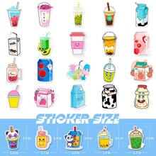 50PCS Cute Little Fresh Beverage Bottle Stickers - Graffiti Decals For Helmets, Bicycles & Pencil Cases - 50PCS - View 3