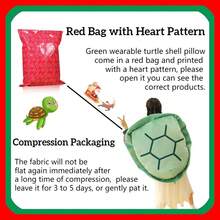 Wearable Turtle Shell Pillow Adult-51in Giant Turtle Costume Funny Dress Up Turtle Plush,Big Turtle Body Pillow Christmas Birthday Gifts For Adlut Girls (51in, Green) - Green - View 7