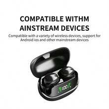 2026新款：TWS无线耳机，重低音立体声，通话降噪，超长续航，运动跑步模式，半入耳式低延迟游戏模式，HiFi杜比音效，轻巧触控设计，时尚外观，持久佩戴无痛，圣诞节/情人节礼物推荐，兼容多种设备（手机/平板电脑/笔记本电脑），配备充电盒 - 彩色 - 查看 8