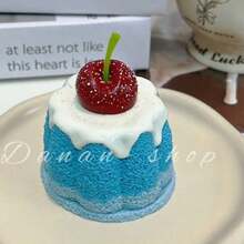 挤压减压玩具，硅胶慢回弹玩具，释放多巴胺，可爱夏日甜点造型，节日、生日完美礼物 - 彩色 - 查看 2