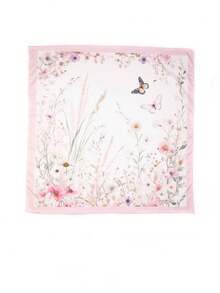 1pc Women's Bandana Floral Print Refreshing High-End Headscarf/Square Scarf - Multicolor - View 2