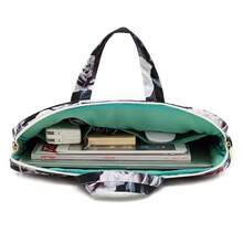 Red And White Rose Laptop Shoulder Messenger Bag Case With Rebound Bubble Protection For 15.6 Inch-16 Inch Laptop - ‎redandWhiteRose(cushioned) - View 3