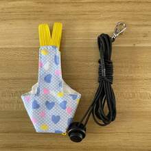 1-2pcs Bird Flight Harness Vest, With Quick-Release Buckle Design Straps, Includes Leash And Handle For Parrots, Cockatiel, Canary (Random Print Vest + Leash) - Multicolor - View 10