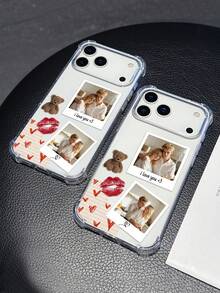 1 Customized Anti Fall Transparent Phone Case Can Be Customized With Photos Of Family, Couples, And Friends, Compatible With Names Compatible With IPhone11/12/13/14/15/16 Pro/16 Plus/16 Pro Max/17/17/17/17 Air/17 Pro/17 Pro Max/ Pixel 9A/S24/S25 Ultra/S25 Plus/S25 Edge/A17/A07, And Models Such As Moto G85. Suitable As A Valentine's Day Gift For People - Clear - View 6