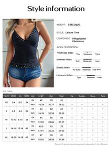 Áo hai dây ren ôm sát người, màu trơn, kiểu dáng Y2K, dây mảnh, hở lưng, gợi cảm, phong cách đường phố, thích hợp cho lễ tốt nghiệp, đi biển mùa hè, hẹn hò, lễ hội âm nhạc, ngày Quốc khánh 4 tháng 7 và nhiều dịp khác. - Màu Hồng Tươi - Xem 11