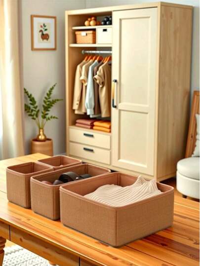 Set di 4 scatole organizzatrici per cassetti