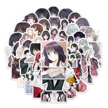 60 pièces Autocollants de fleurs parfumées debout Anime Fragrant Blooms Stand Aloft Graffiti Autocollants DIY pour ordinateur portable, réfrigérateur, bagage, étui de téléphone, tasse à eau, décoration - A - Voir 4