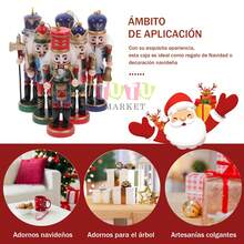 6 Piezas Adornos Colgantes De Cascanueces NavideñOs, Decoraciones Colgantes Vintage Para El áRbol De Navidad, DecoracióN De Fiesta, DecoracióN Del Hogar, Decoraciones NavideñAs, DecoracióN De HabitacióN, Decoraciones NavideñAs De Invierno, Regalos De Navidad, DecoracióN NavideñA - color - Ver 3