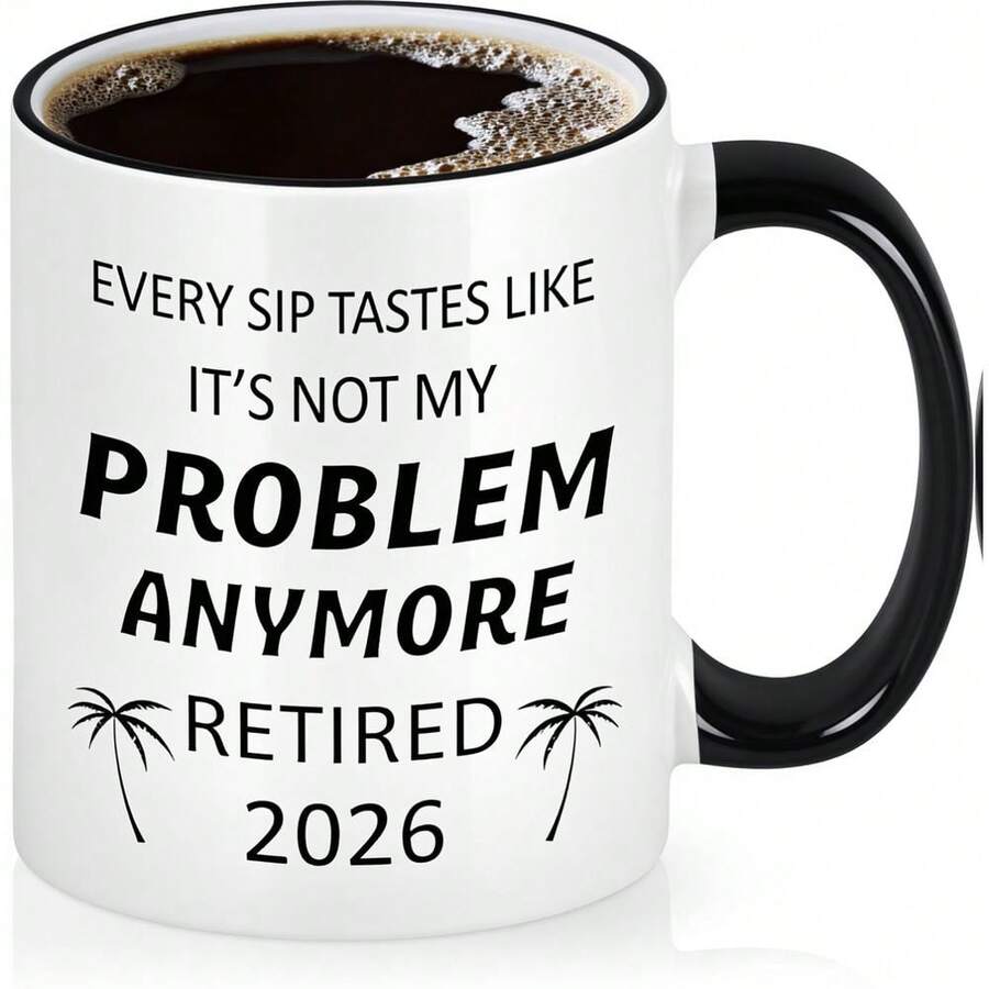 Maustic Retirement Woman Men, Retirement Gifts Women 2026, Retired Gifts Friend, Coworker,, Teacher, Sister, Goodbye Farewell Coworker Leaving, Retired Mug 11 Oz - 11oz (1 cái) - Xem 1