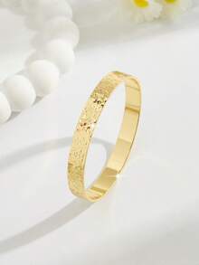 18K镀金优雅方形手镯，高端复古女士珠宝，适合尼日利亚、迪拜、中东、沙特阿拉伯等地佩戴，是新娘婚礼、日常佩戴、周年纪念、万圣节礼物的理想之选。 - PSZ-027 - 查看 4